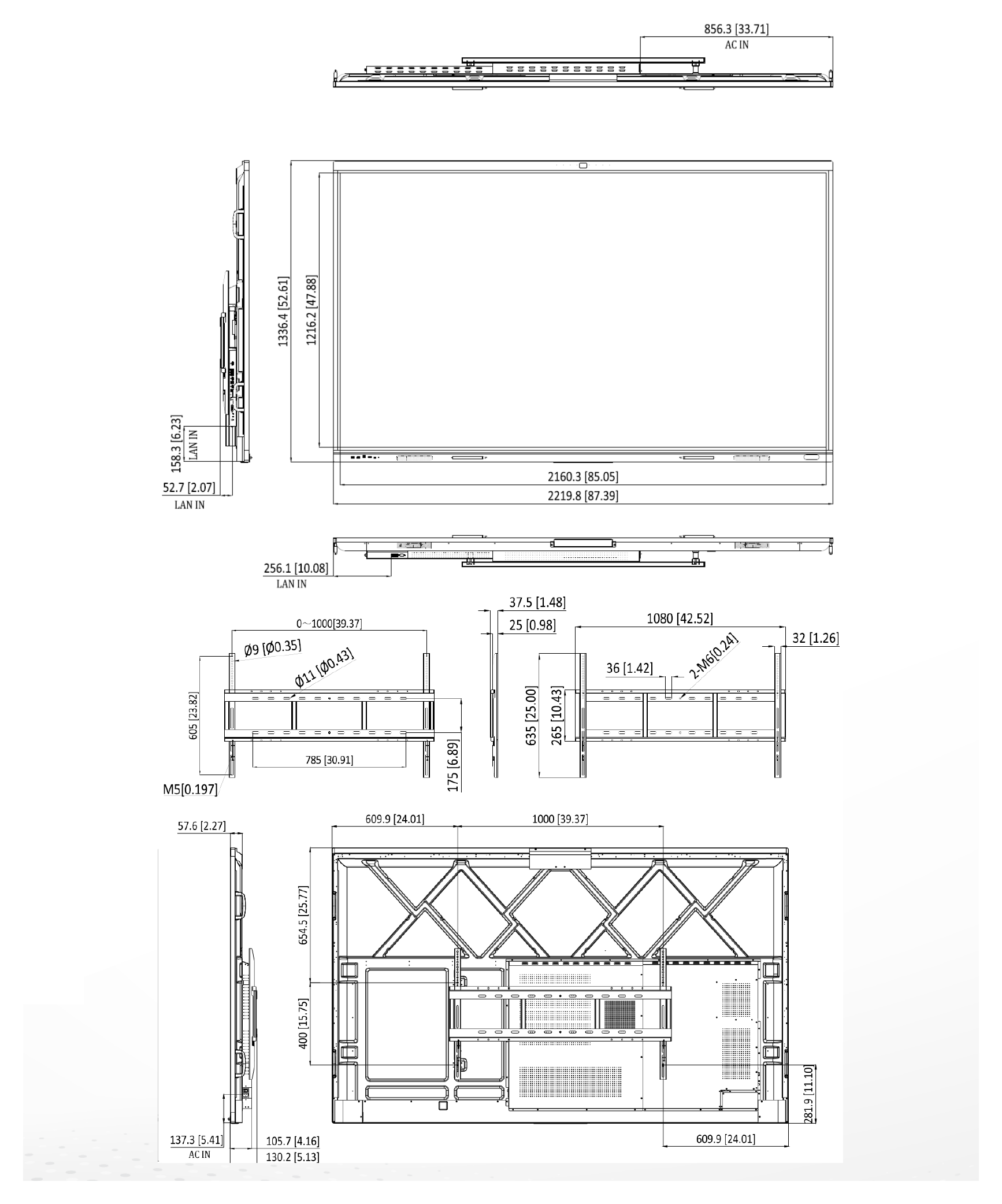 DS-D5C98RB 外形尺寸圖 詳見圖示｜Unit: mm