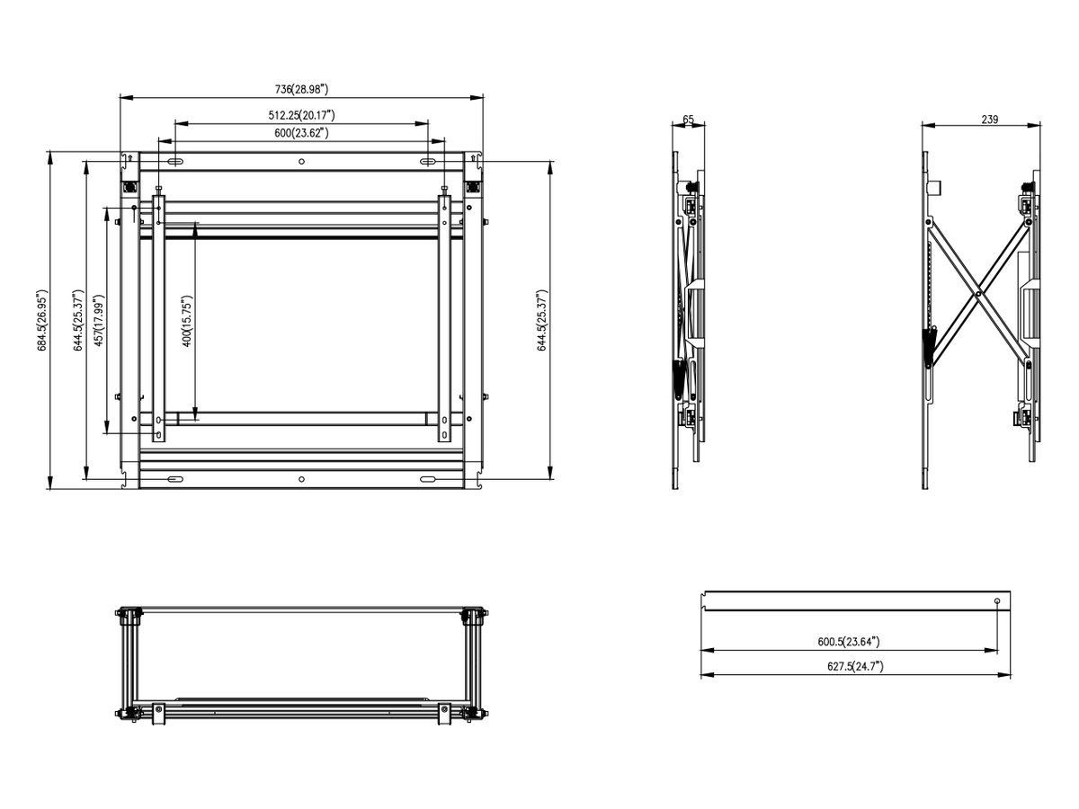 DS-DN5501W Hikvision LCD Display Wall-mounted Bracket 產品圖片