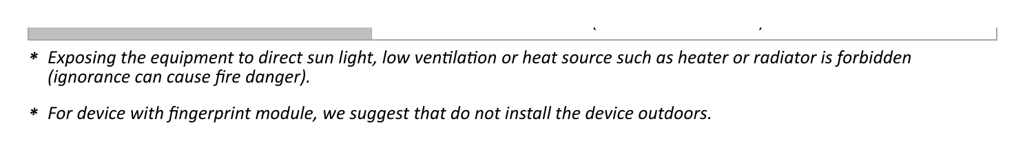 DS-K1T501SF 外形尺寸圖 218 mm × 78 mm × 41 mm (8.58" × 3.07" × 1.61") (ignorance can cause fire danger).｜Unit: mm