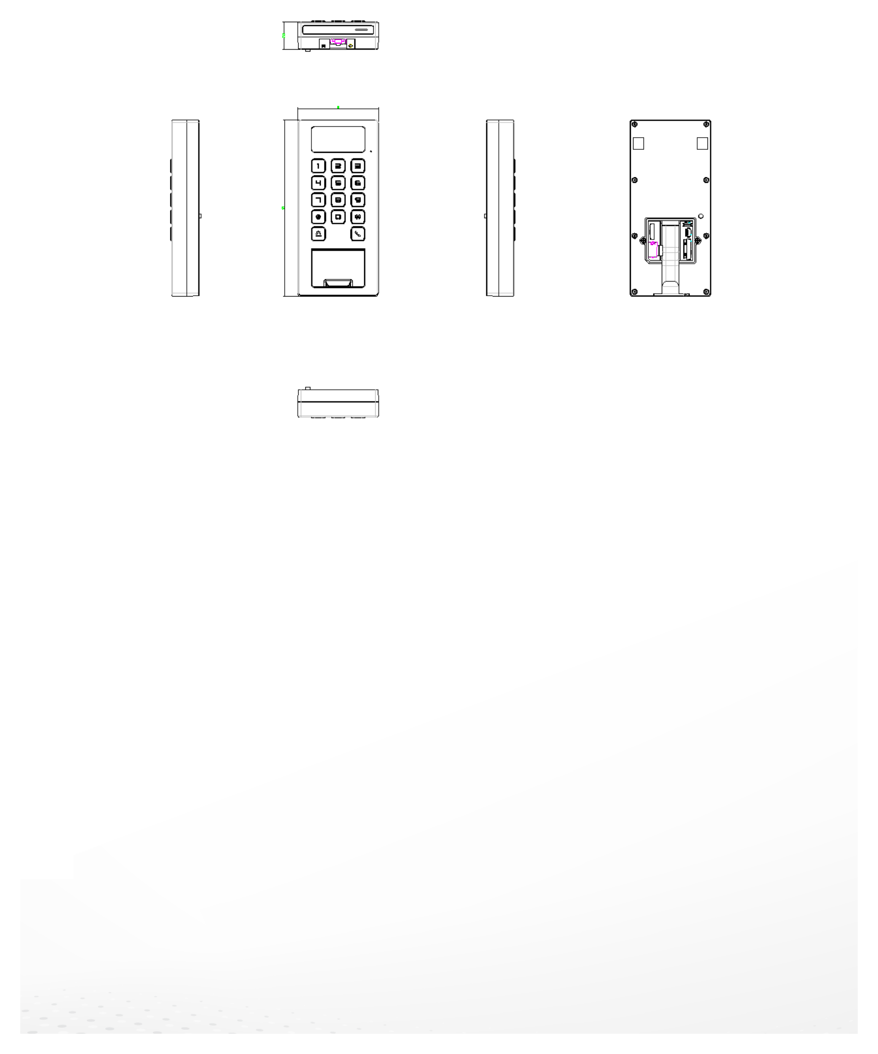 DS-K1T502DBFWX-CE1 外形尺寸圖 詳見圖示｜Unit: mm
