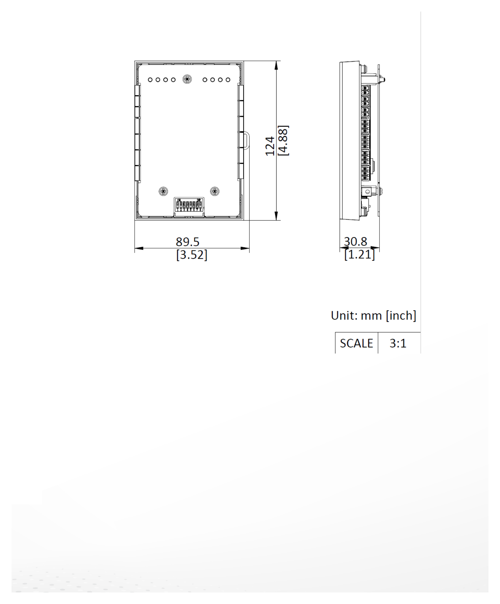 DS-K2M0012X 外形尺寸圖 詳見圖示｜Unit: mm