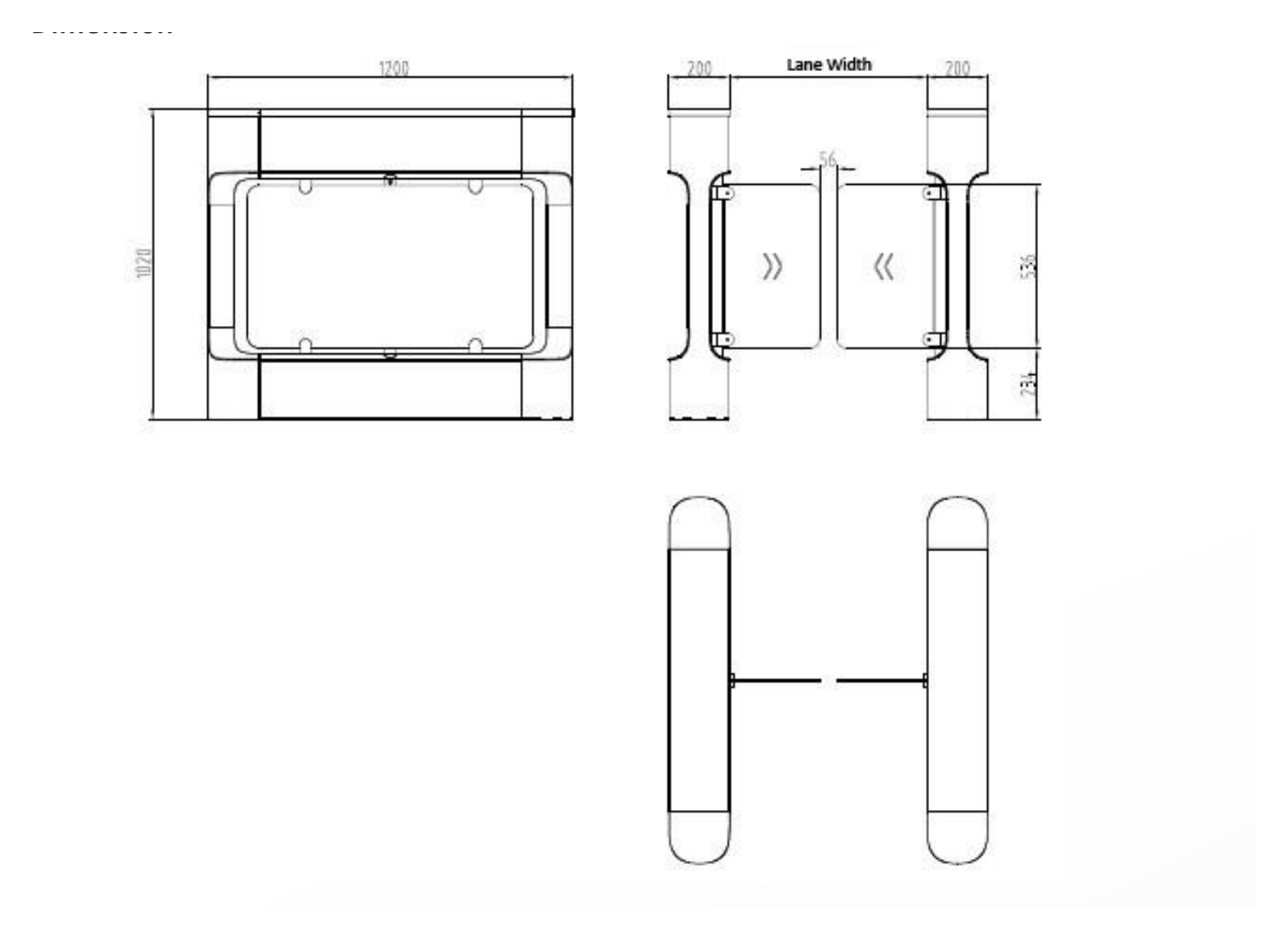 DS-K3B411BX 外形尺寸圖 詳見圖示|Unit: mm