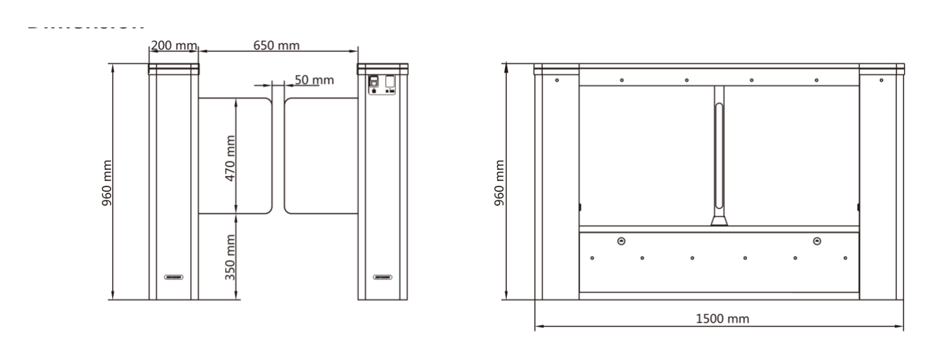 DS-K3B501SX 外形尺寸圖 詳見圖示｜Unit: mm