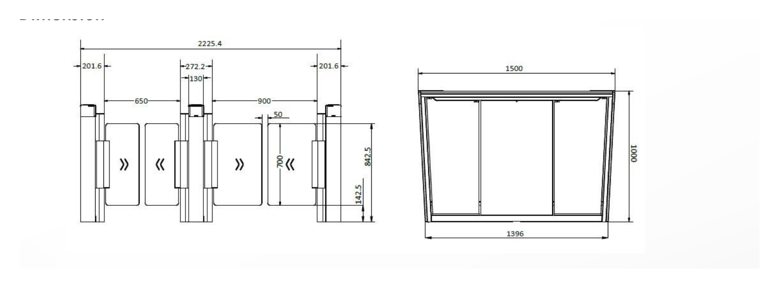 DS-K3B530X/Modular 外形尺寸圖 詳見圖示｜Unit: mm