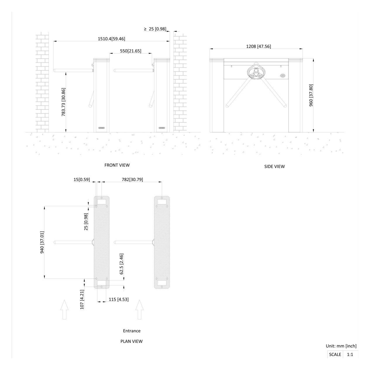 DS-K3G501CX/Modular 外形尺寸圖 詳見圖示|Unit: mm