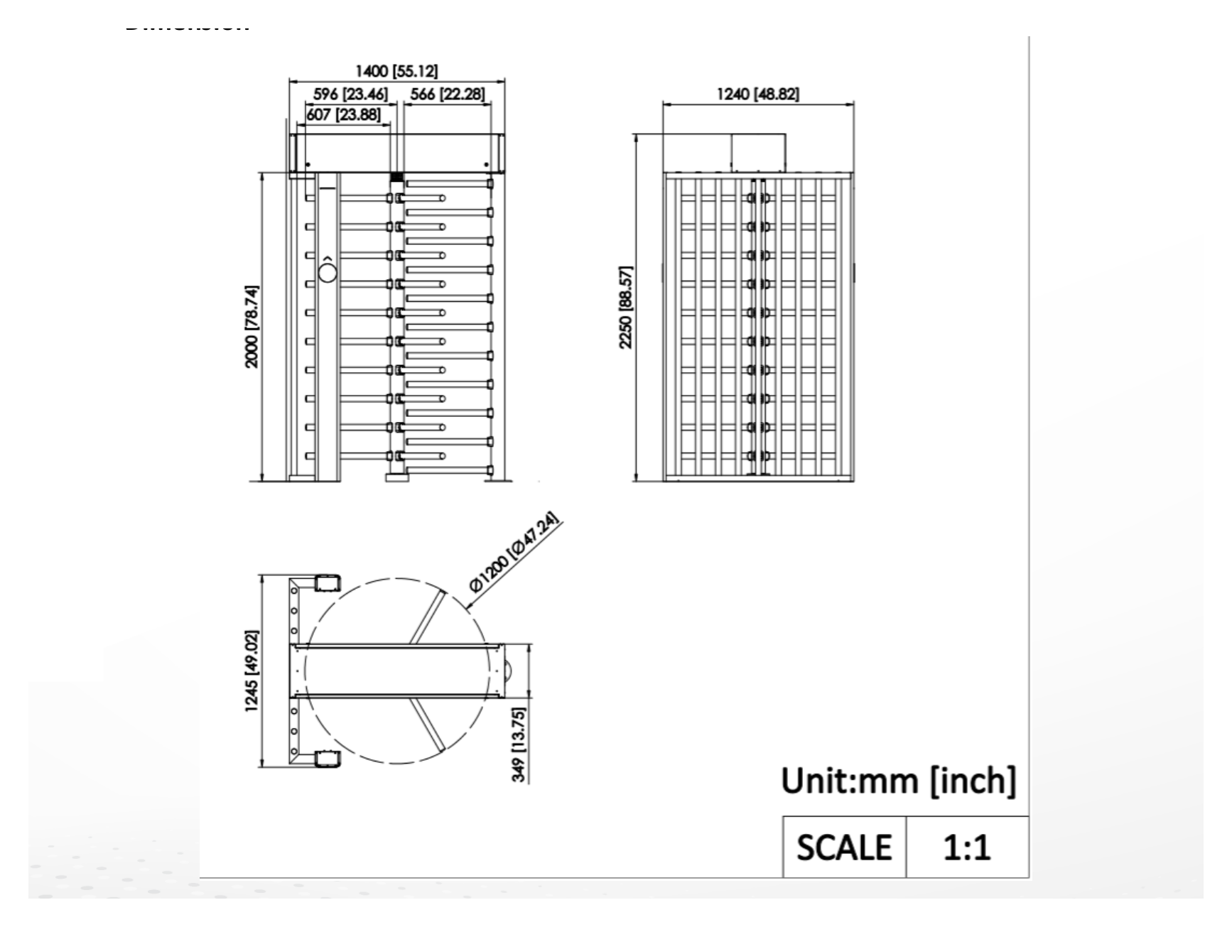 DS-K3H4210X-120 外形尺寸圖 詳見圖示|Unit: mm