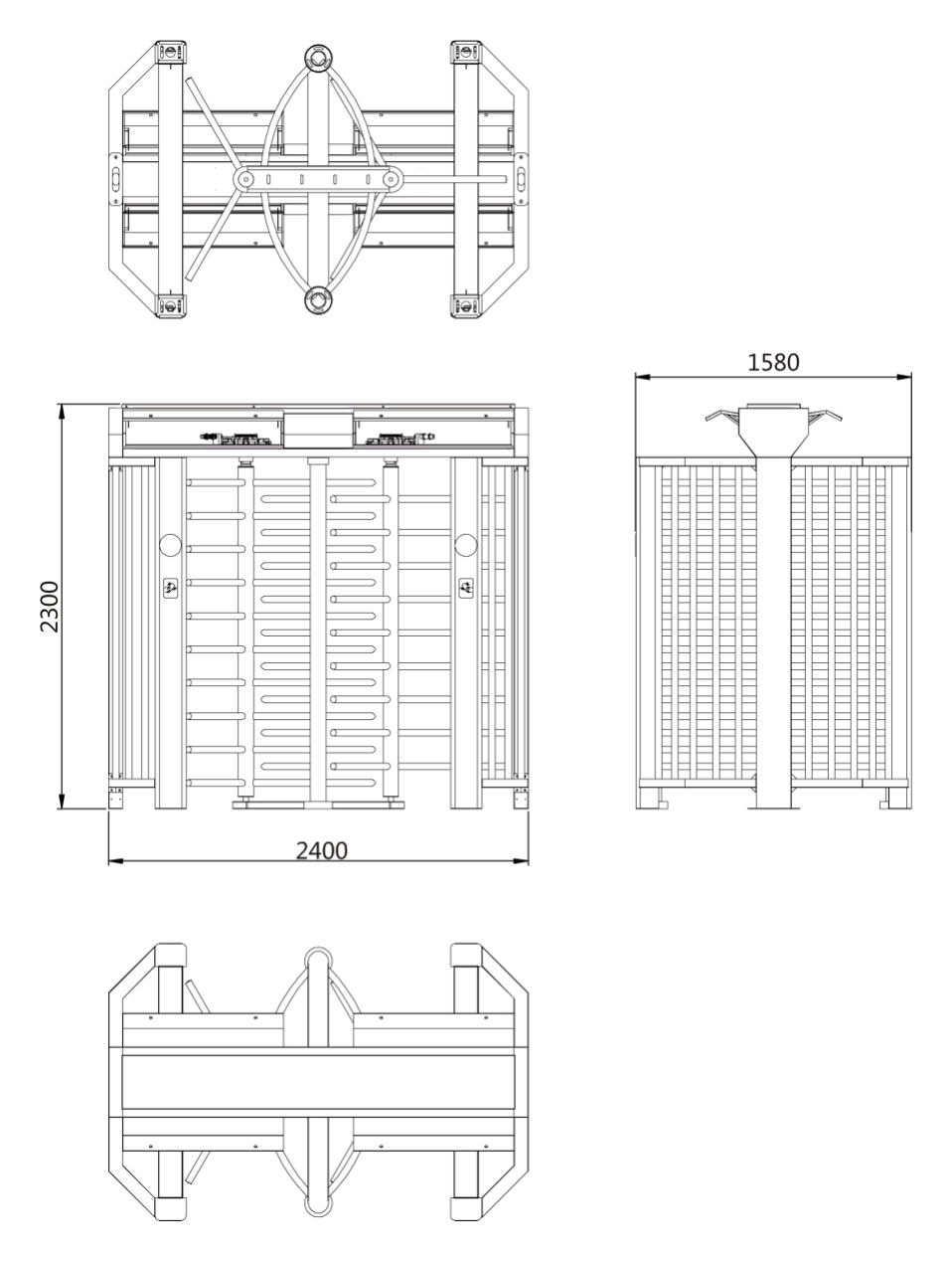 DS-K3H4421-120 外形尺寸圖 詳見圖示｜Unit: mm