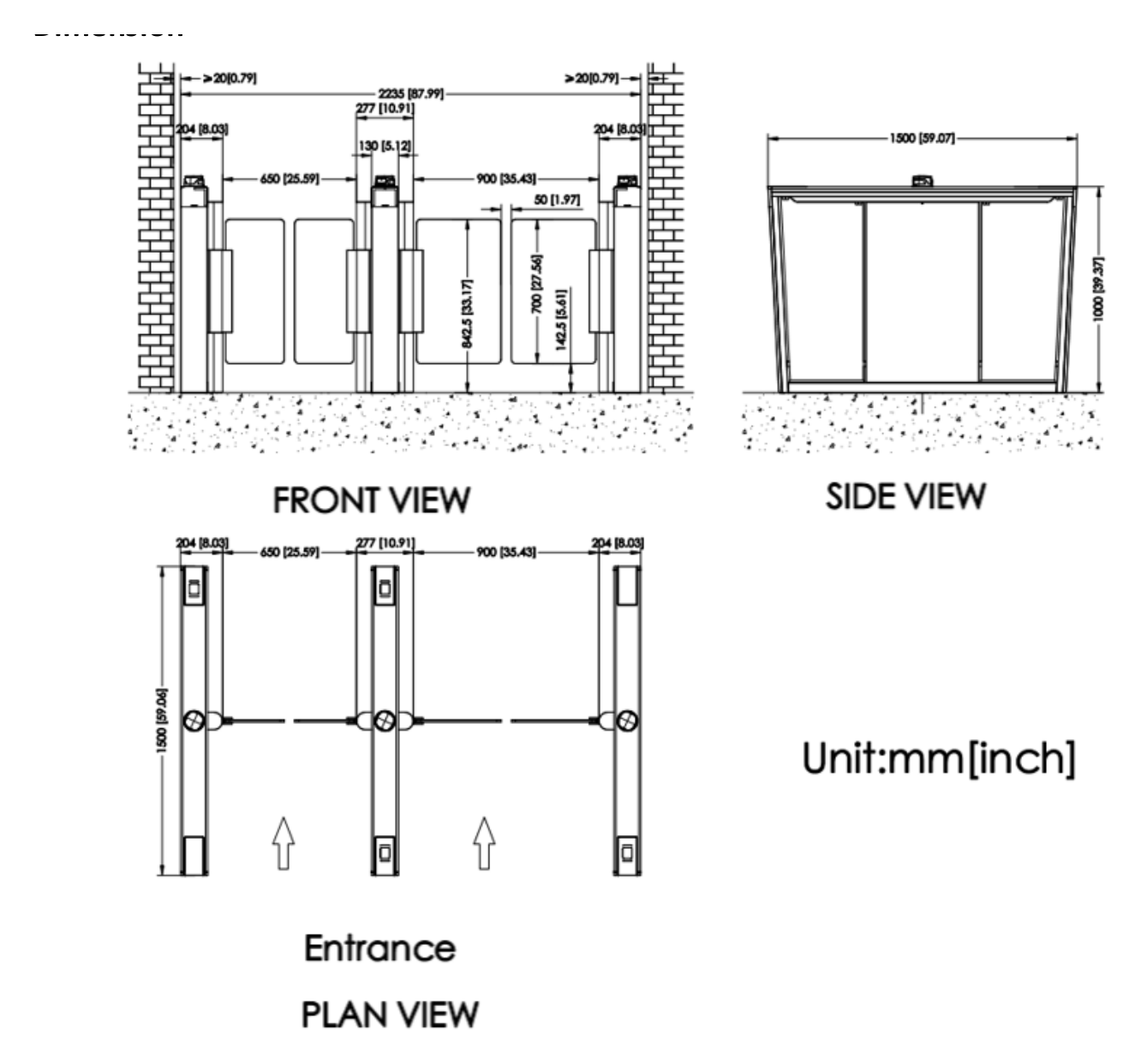 DS-K6B530TX/Modular 外形尺寸圖 詳見圖示|Unit: mm
