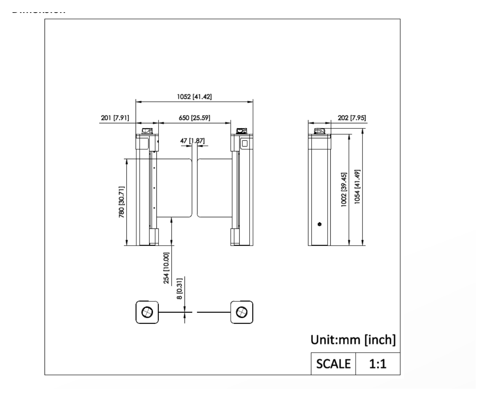 DS-K6BC402TX 外形尺寸圖 詳見圖示｜Unit: mm