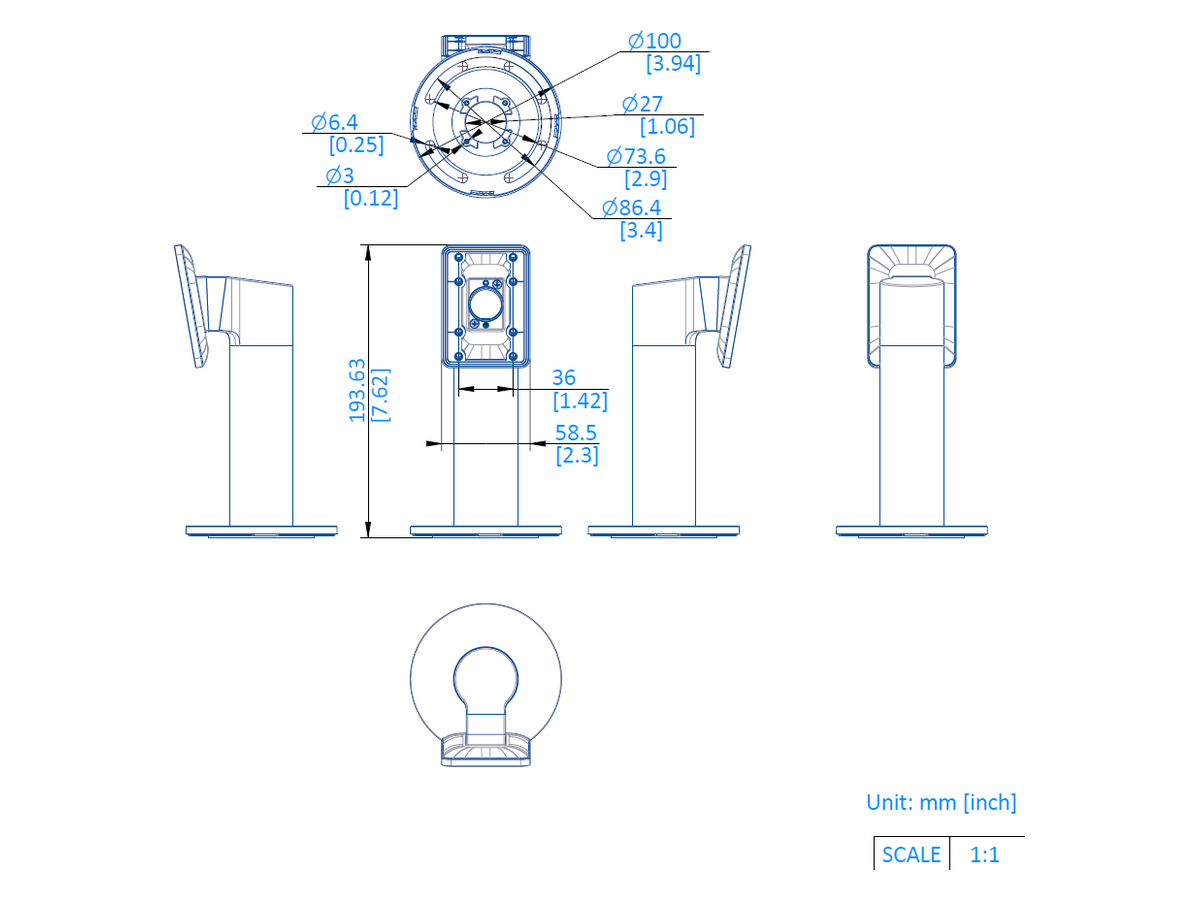 DS-KAB6-ZU2 Hikvision Bracket 產品圖片