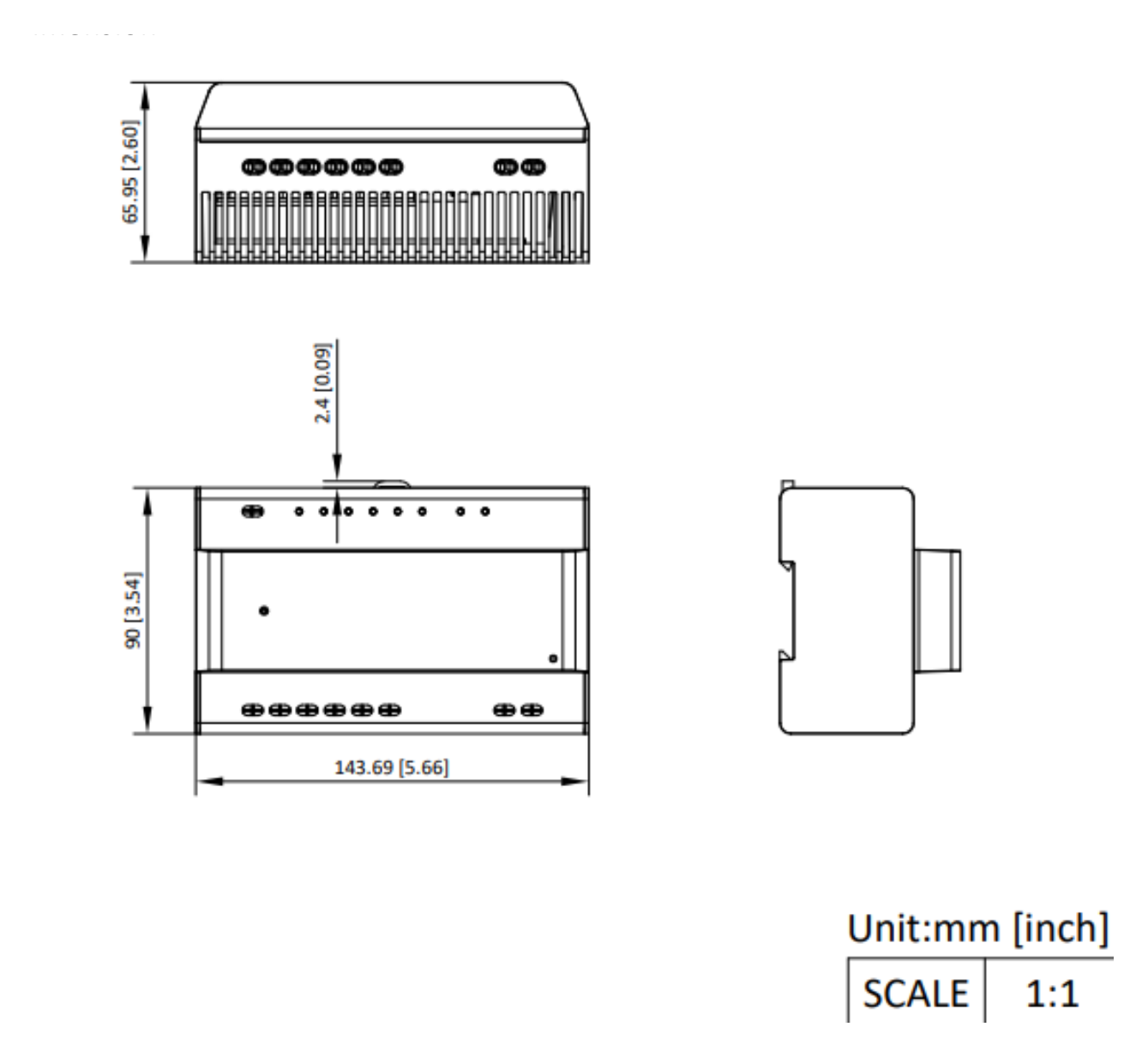 DS-KAD706Y-SP 外形尺寸圖 詳見圖示｜Unit: mm