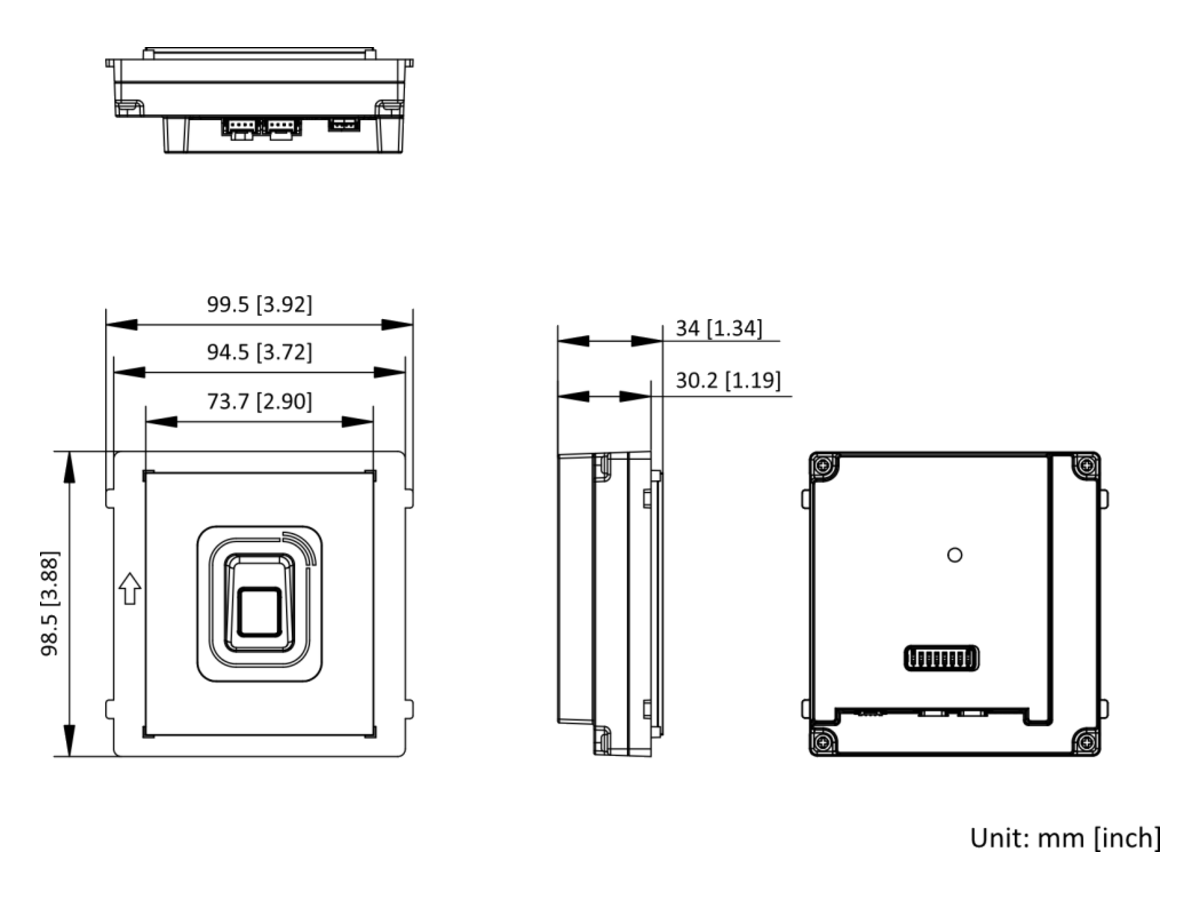 DS-KD-MFB-S Hikvision Fingerprint & Card Reader Sub Module 產品圖片