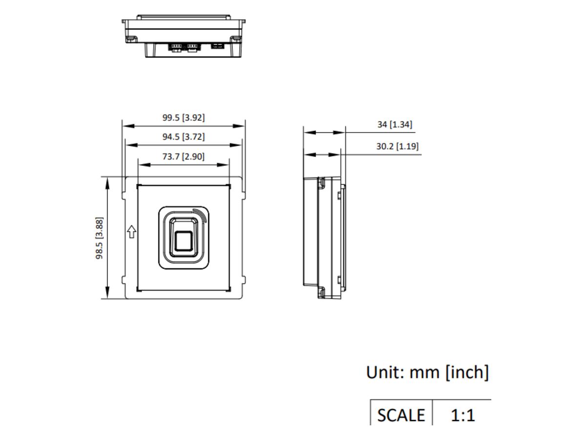 DS-KD-MFB Hikvision Fingerprint & Card Reader Sub Module 產品圖片