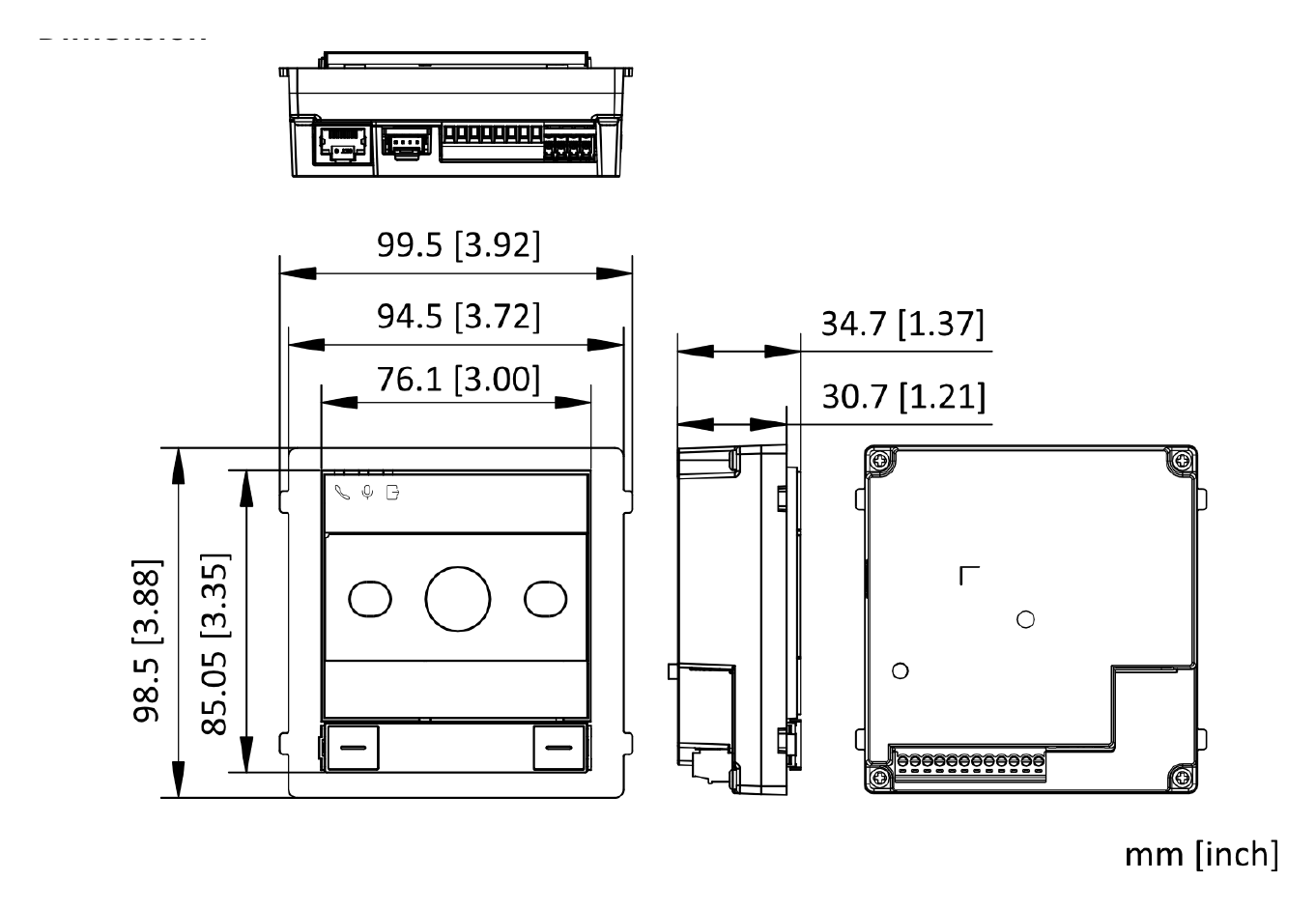 DS-KD8005-IME1 外形尺寸圖 詳見圖示｜Unit: mm