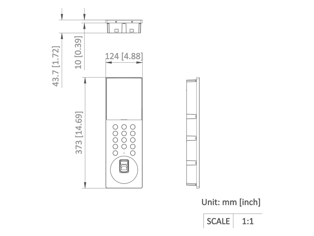 DS-KD9203-MTE6 Hikvision Metal Facial Recognition Door station with 4.3-inch Screen 產品圖片