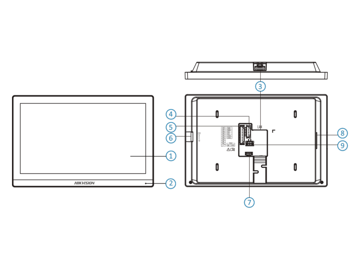 DS-KH6350-WTE1 Hikvision Video Intercom Network Indoor Station 產品圖片