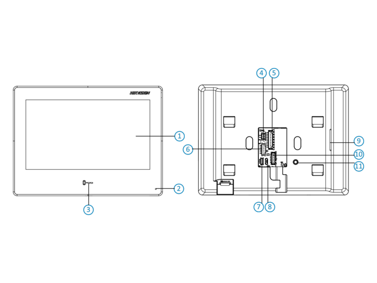 DS-KH9310-WTE1B Hikvision Video Intercom Network Indoor Station 產品圖片