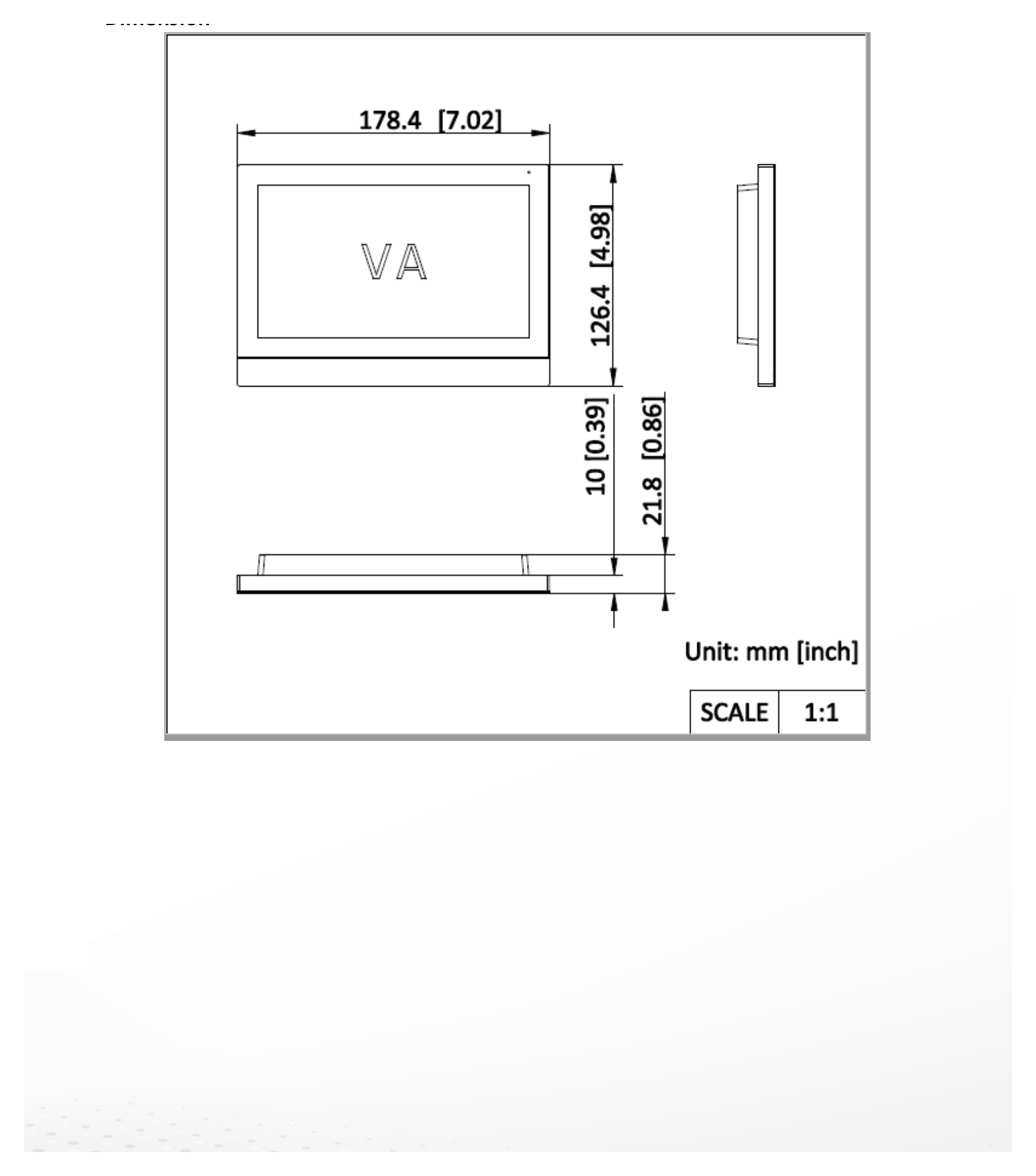 DS-KIS613-S 外形尺寸圖 164 mm × 69 mm × 24.7 mm (6.46" × 2.72" × 0.97")|重量 Without package: 273 g (0.61 lb),With package: 431g (0.95 lb) Front