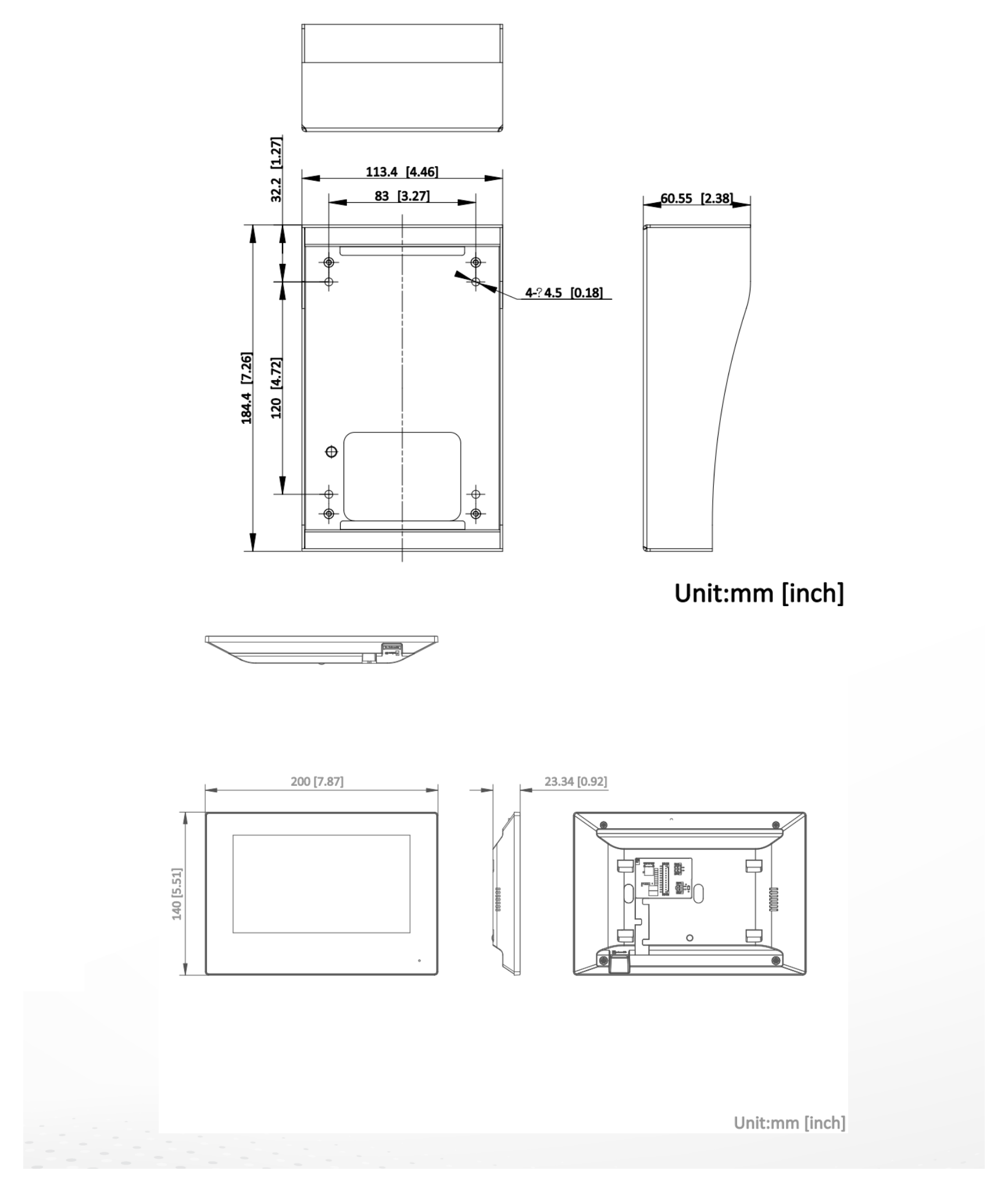 DS-KIS703Y-P 外形尺寸圖 詳見圖示｜Unit: mm