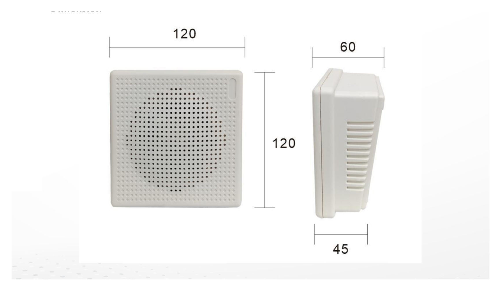 DS-QAE0103G1E-V 外形尺寸圖 120mmx120mmx60mm｜重量 Approx. 352g｜Unit: mm