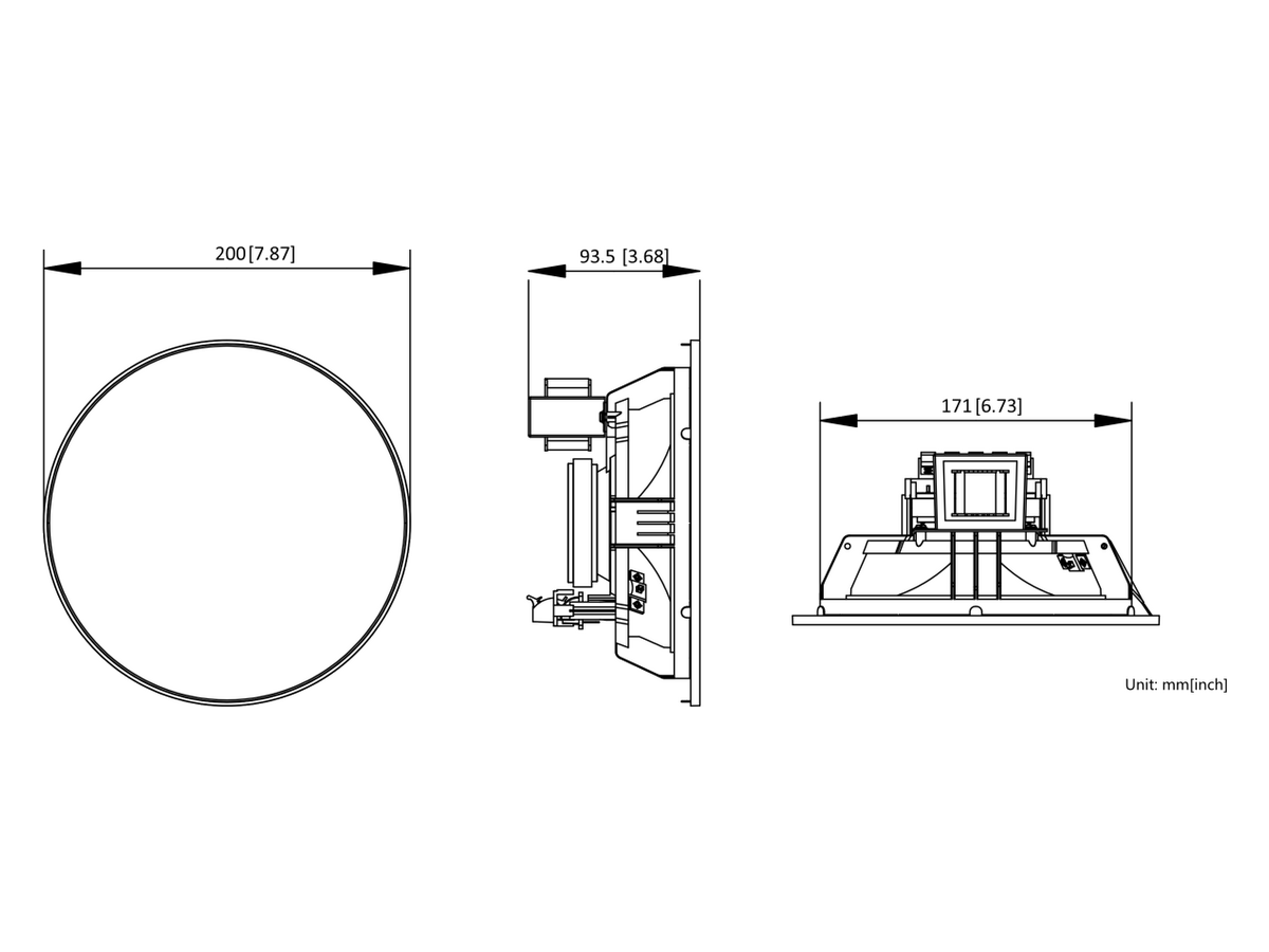 DS-QAE0610G1-V Hikvision Analog Ceiling Speaker 產品圖片