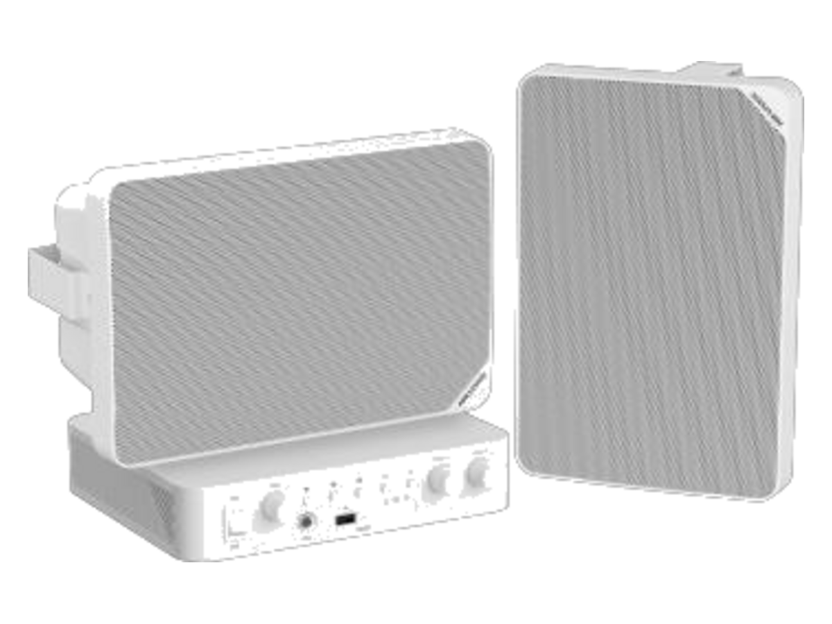 DS-QAE0KA60120-2 Hikvision Analog Audio Kit with 60W Analog Amplifier and 2* 20W Cabinet Speakers 產品圖片