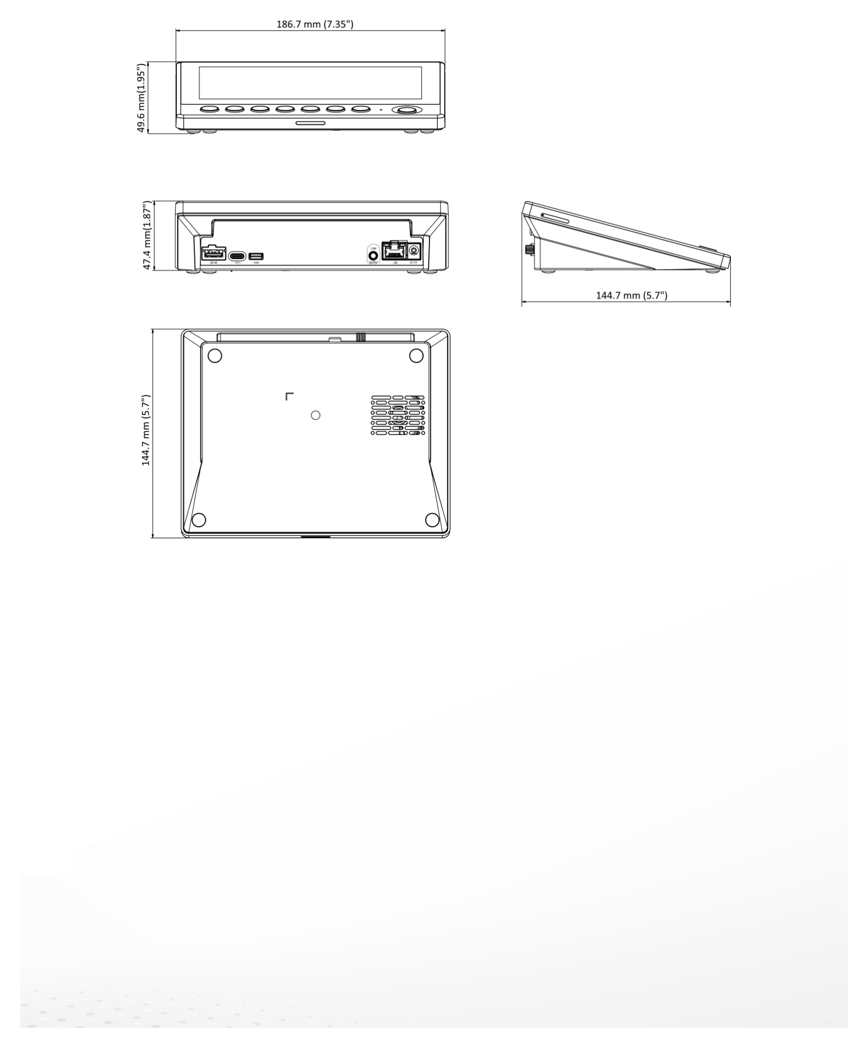 DS-QAZ1MP7G1 外形尺寸圖 詳見圖示｜Unit: mm