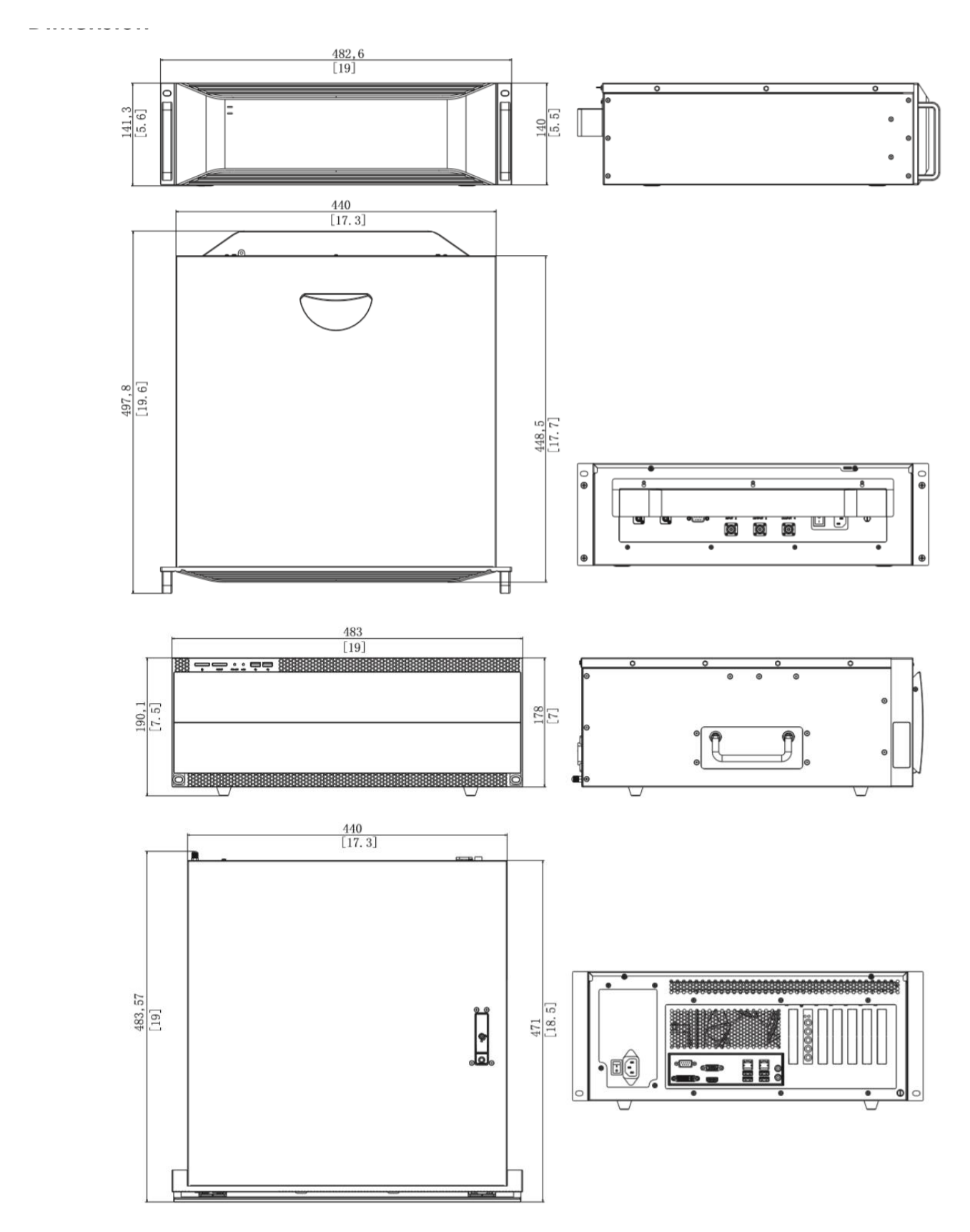 DS-QFV5002 外形尺寸圖 詳見圖示｜Unit: mm