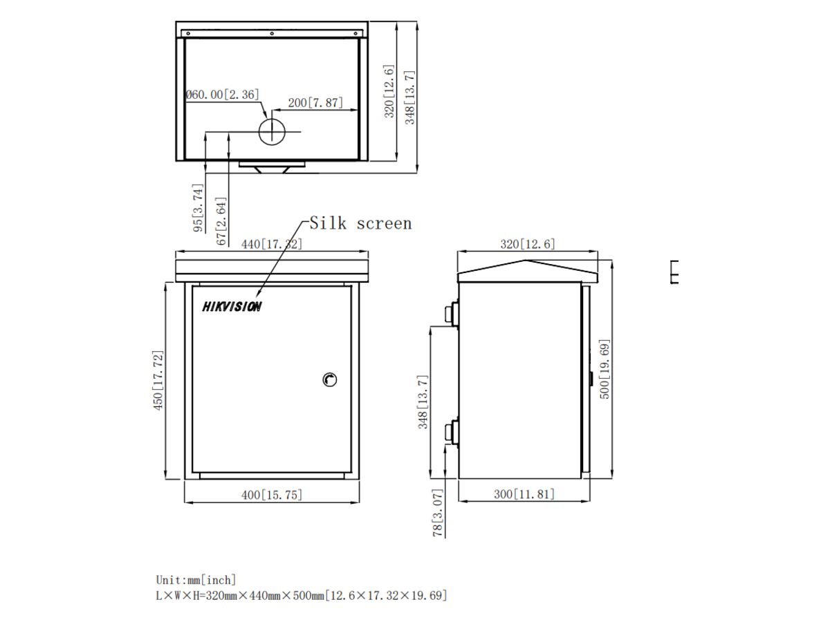 DS-TAC100-G Hikvision Outdoor Pole Mounting Cabinet 產品圖片