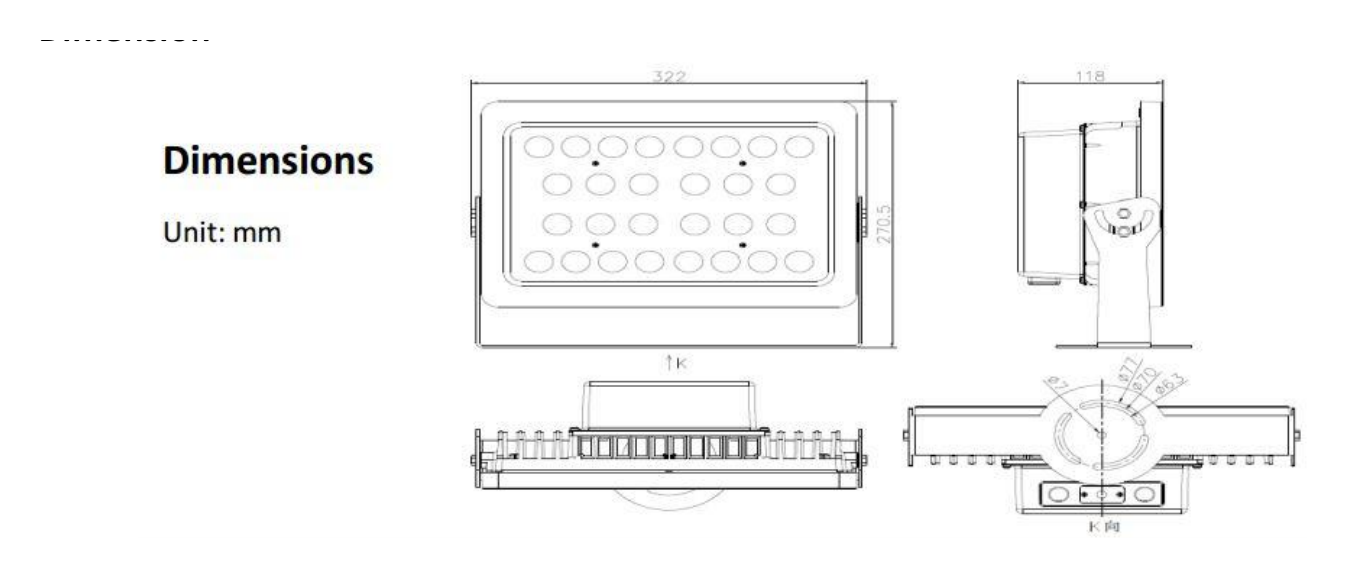 DS-TL2002AI 外形尺寸圖 322 mm × 271 mm × 118 mm (12.7" × 10.7" × 4.6") (L × W × H)｜重量 Approx. 5.1 kg (11.24 lb.)｜Unit: mm