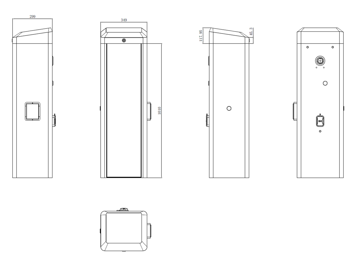 DS-TMG521 Hikvision Barrier gates with curved boom pole 產品圖片