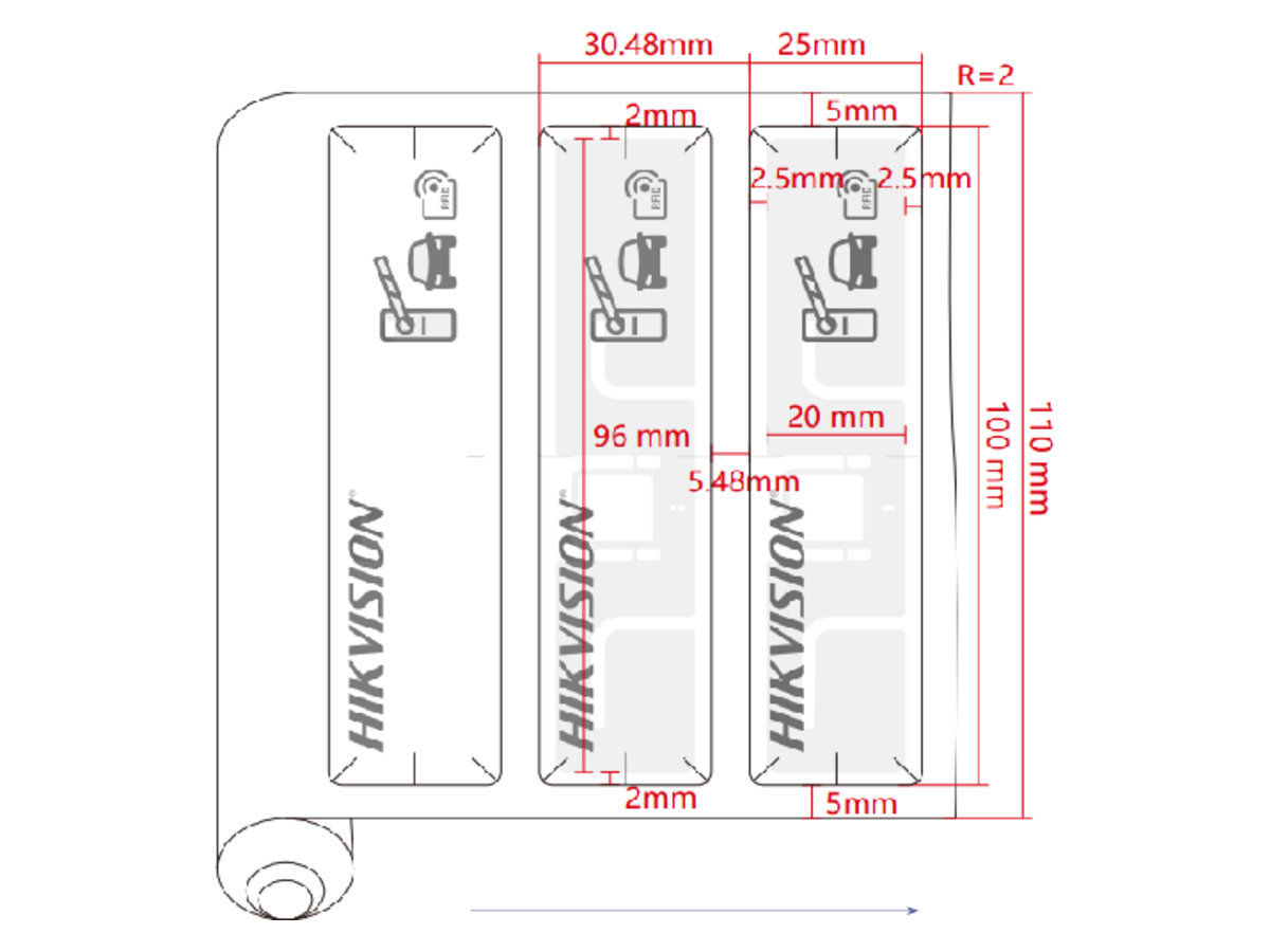 DS-TRC900-8/A Hikvision UHF Sticker 產品圖片
