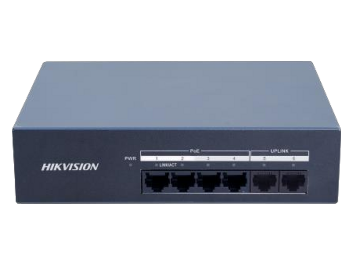 DS-XS06G-P Hikvision 4 Port Gigabit Unmanaged PoE Switch 產品圖片