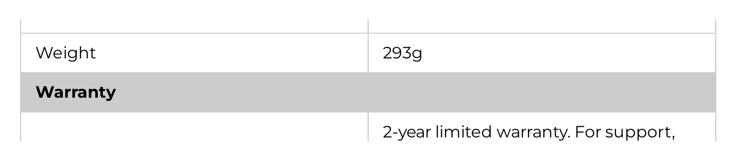 FE-P-1755060781249-FE-P 外形尺寸圖 Φ126×49.2mm｜重量 293g 2-year limited warranty. For support,｜Unit: mm