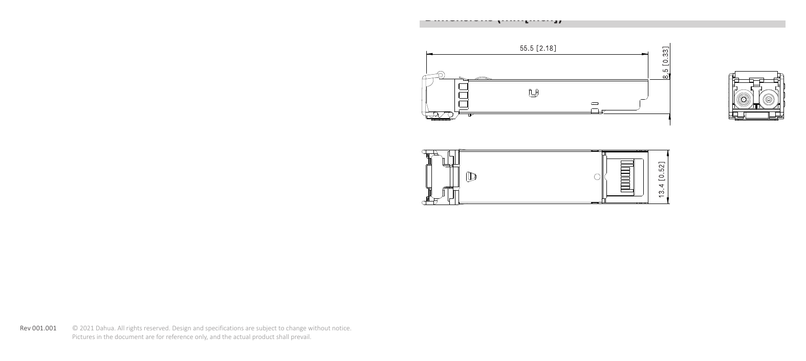 GSFP-850-MMF 外形尺寸圖 詳見圖示｜Unit: mm