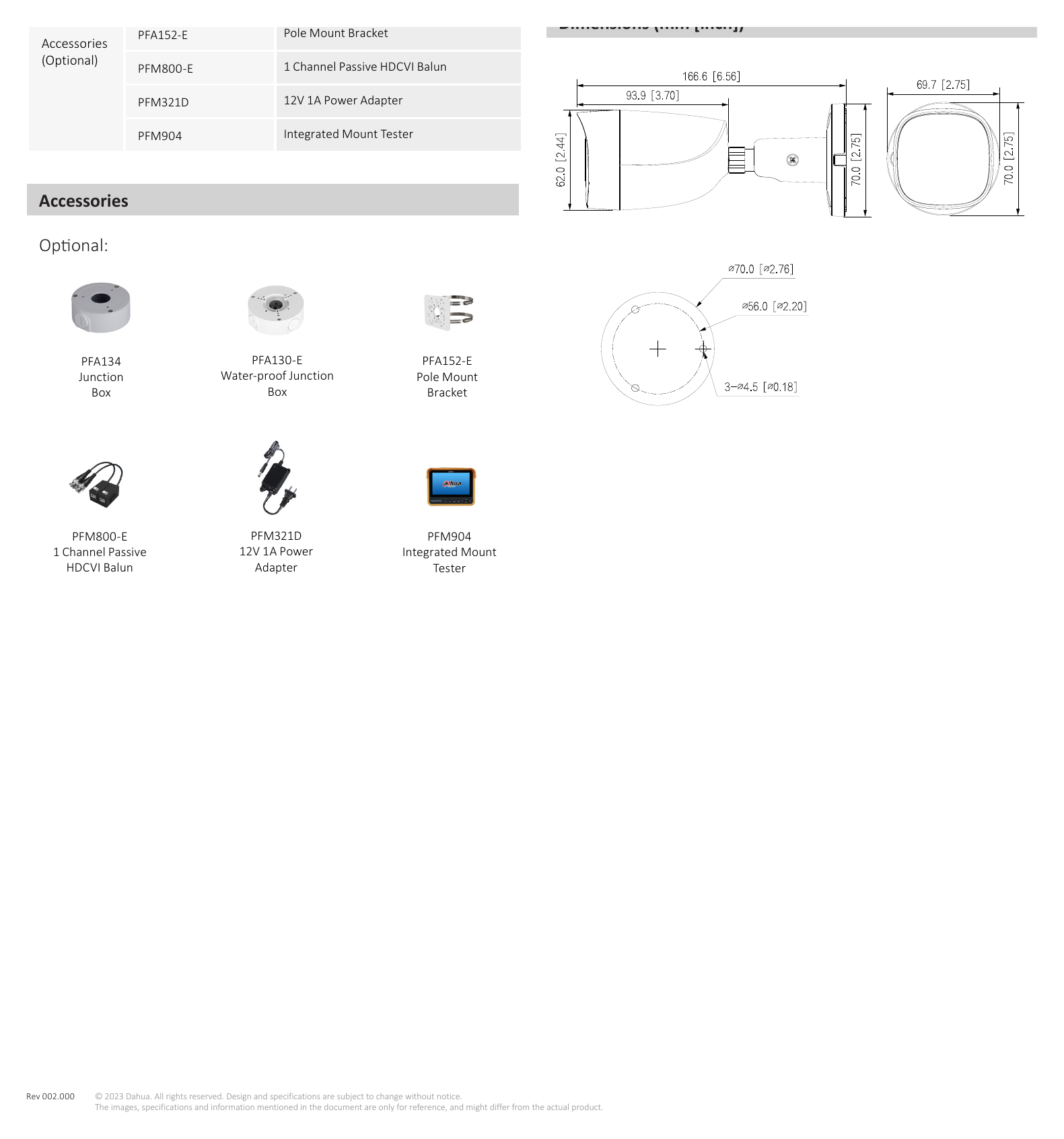 HAC-HFW1200CM(-A)-S6 外形尺寸圖 詳見圖示｜Unit: mm