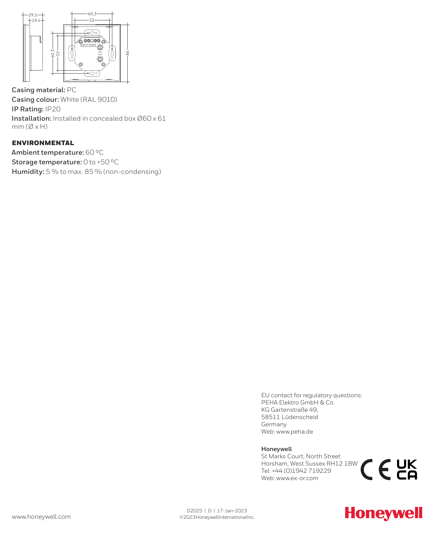 HBT-BMS-D2025 外形尺寸圖 詳見圖示｜Unit: mm
