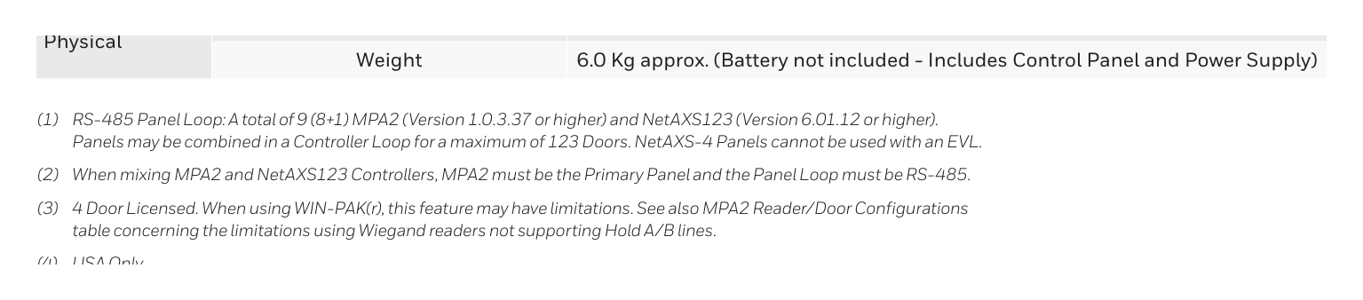 HBT-SEC-MPA2 外形尺寸圖 14.1 inch (360 mm) x 16.1 inch (410 mm) x 4.3 inch (110 mm)｜重量 6.0 Kg approx. (Battery not included - Includes Control P