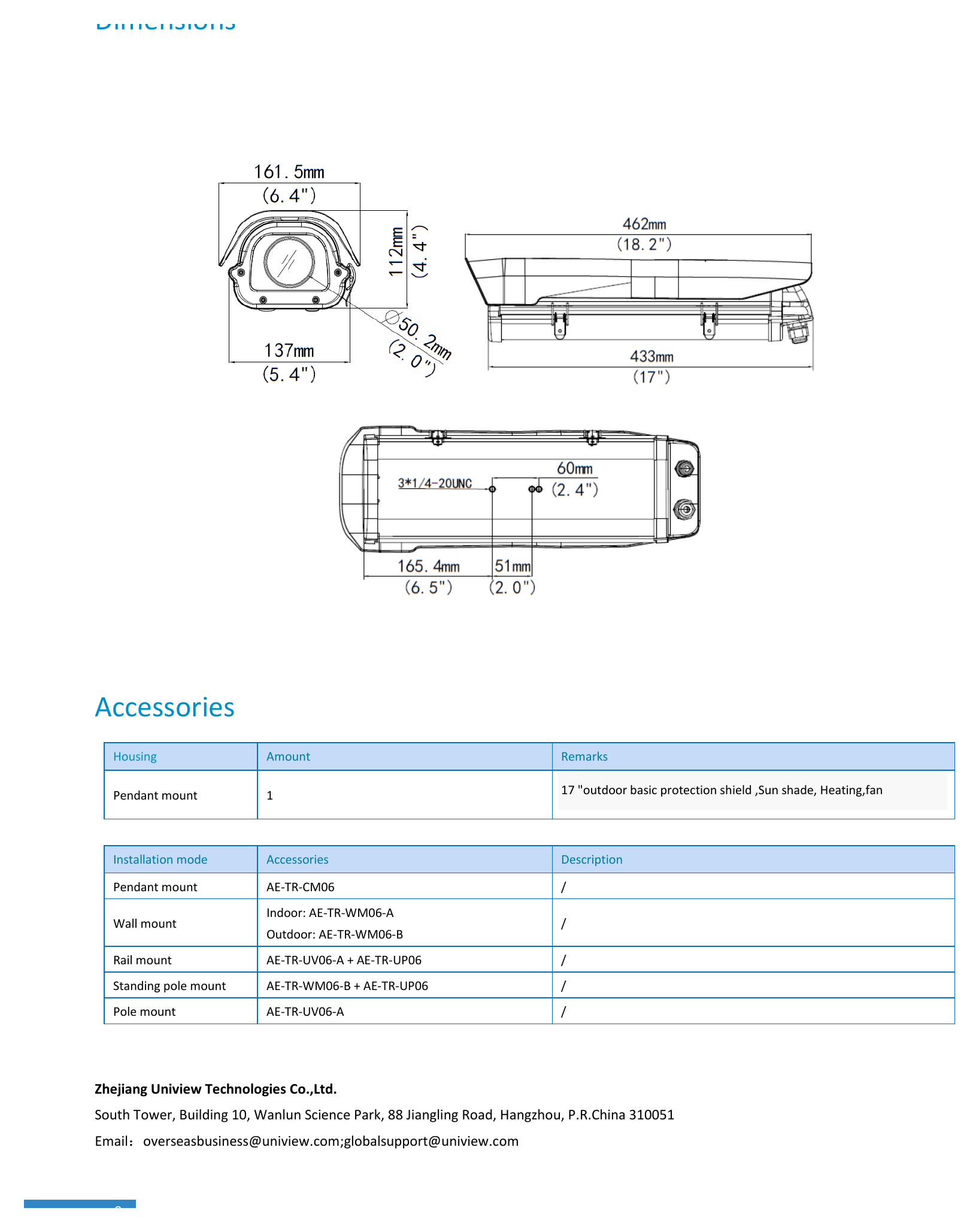 HS-217SHB-IR-V.1.1 外形尺寸圖 詳見圖示｜Unit: mm