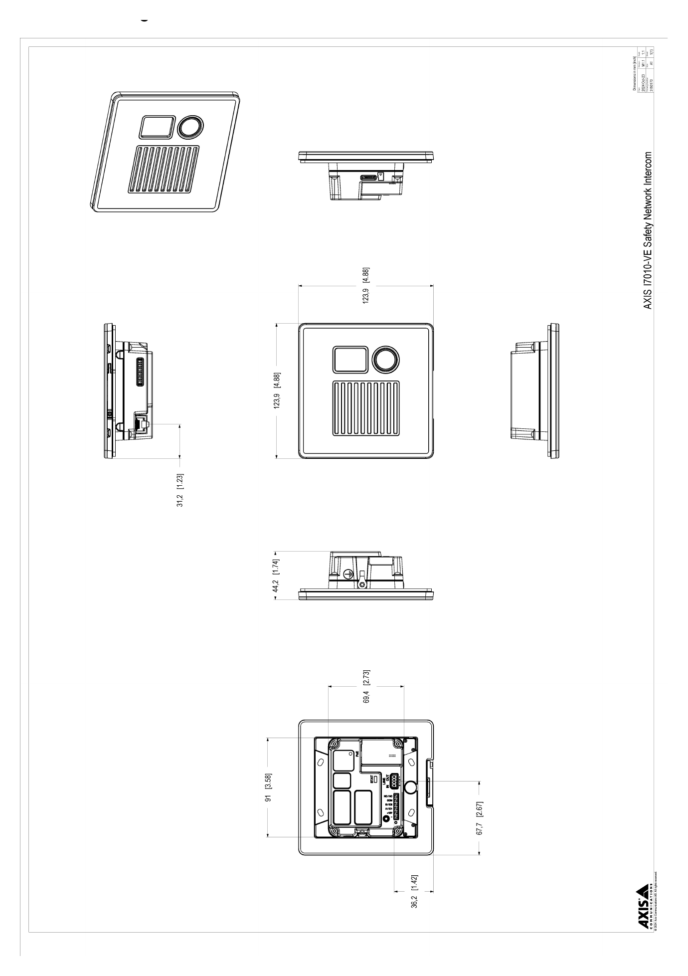 I7010-VE-SAFETY 外形尺寸圖 詳見圖示｜Unit: mm