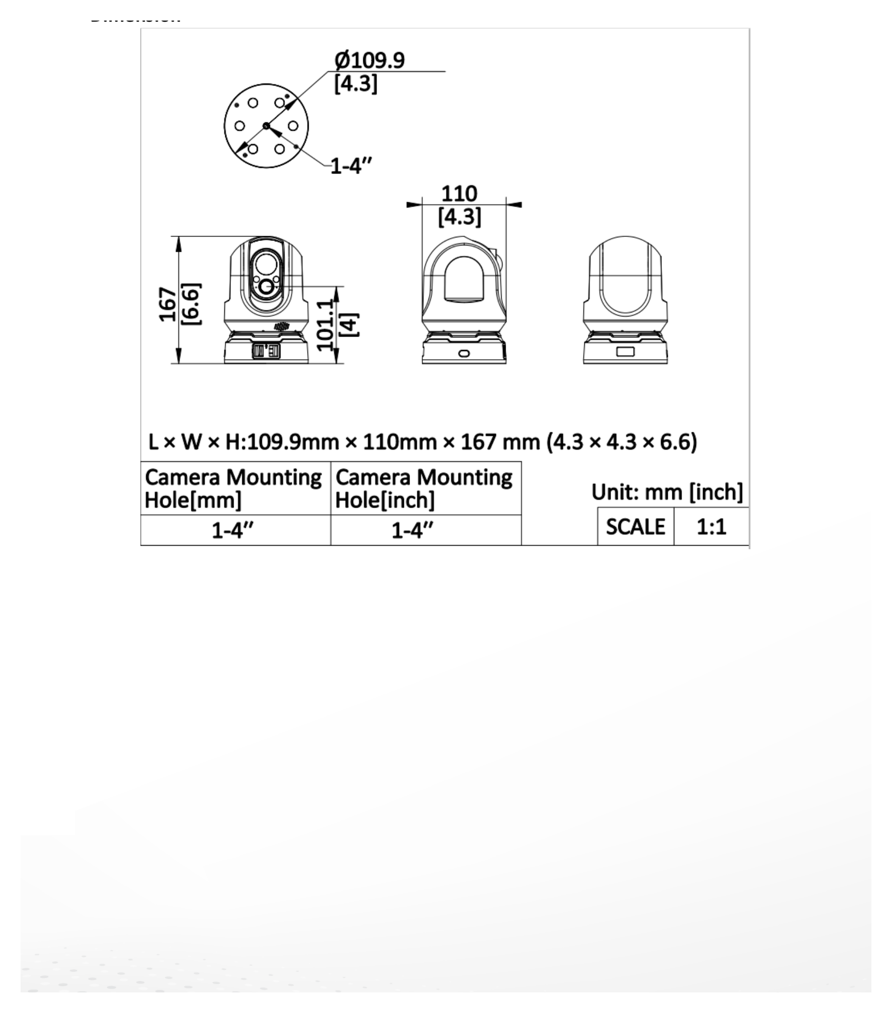 iDS-MCD20M-S/PIR 外形尺寸圖 462.02 mm × 355.60 mm × 175.0 mm (18.19" × 14.0" × 6.89")｜重量 4.80 kg (10.58 lb.)｜Unit: mm