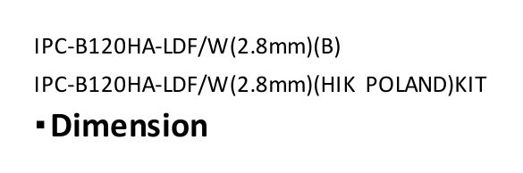 IPC-B120HA-LDF/W(B) 外形尺寸圖 260.9 mm × 113.9 mm × 67.4 mm (10.3" × 4.5" × 2.7")｜重量 Approx. 310 g (0.68 lb.)｜Unit: mm