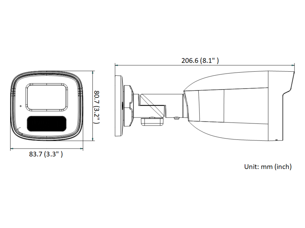 IPC-B480H 8MP定焦網絡槍型攝影機 產品圖片