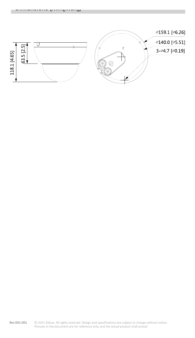 IPC-HDBW5842E-ZE-S2 外形尺寸圖 詳見圖示｜Unit: mm