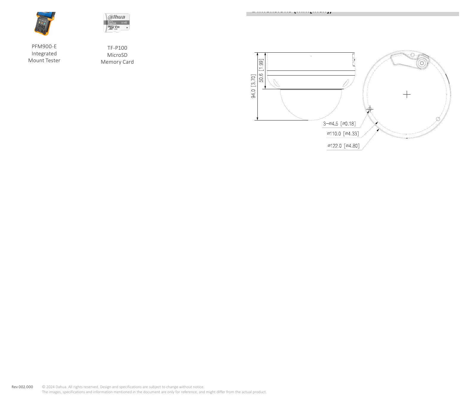IPC-HDBW5842R-ASE-S3 外形尺寸圖 詳見圖示｜Unit: mm