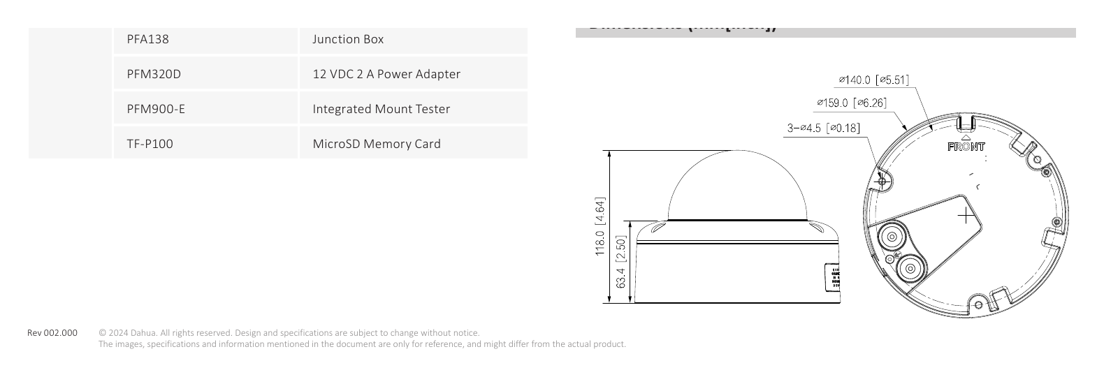 IPC-HDBW7442E1-Z-X-S0 外形尺寸圖 詳見圖示｜Unit: mm
