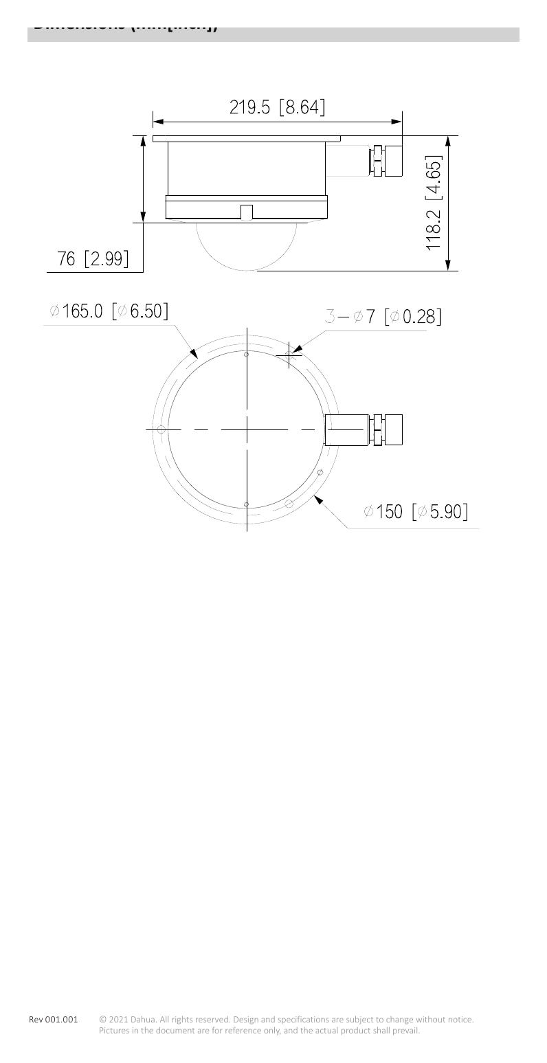 IPC-HDEW8441R-Z 外形尺寸圖 詳見圖示｜Unit: mm