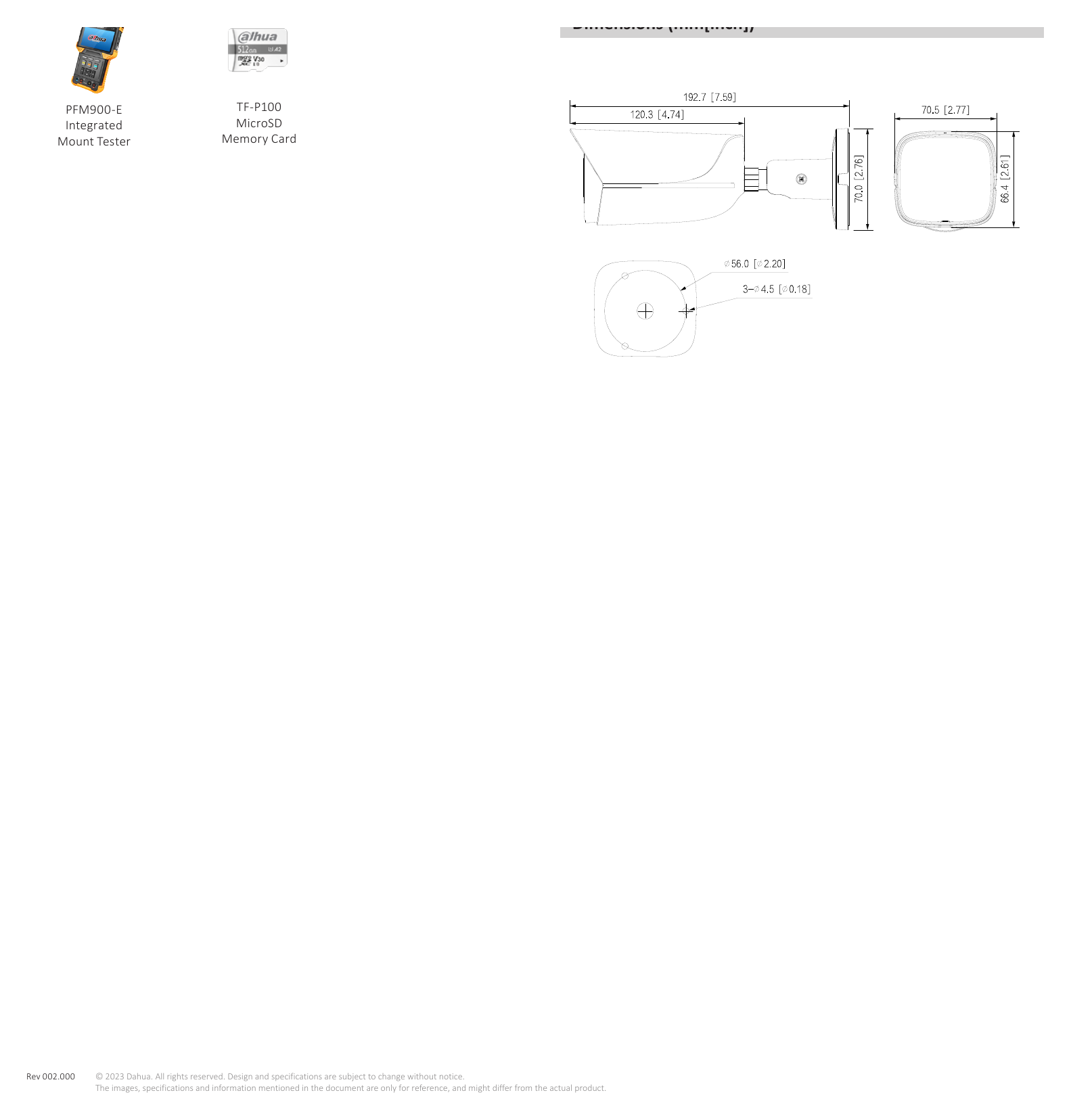 IPC-HFW5842E-ASE-S3 外形尺寸圖 詳見圖示｜Unit: mm