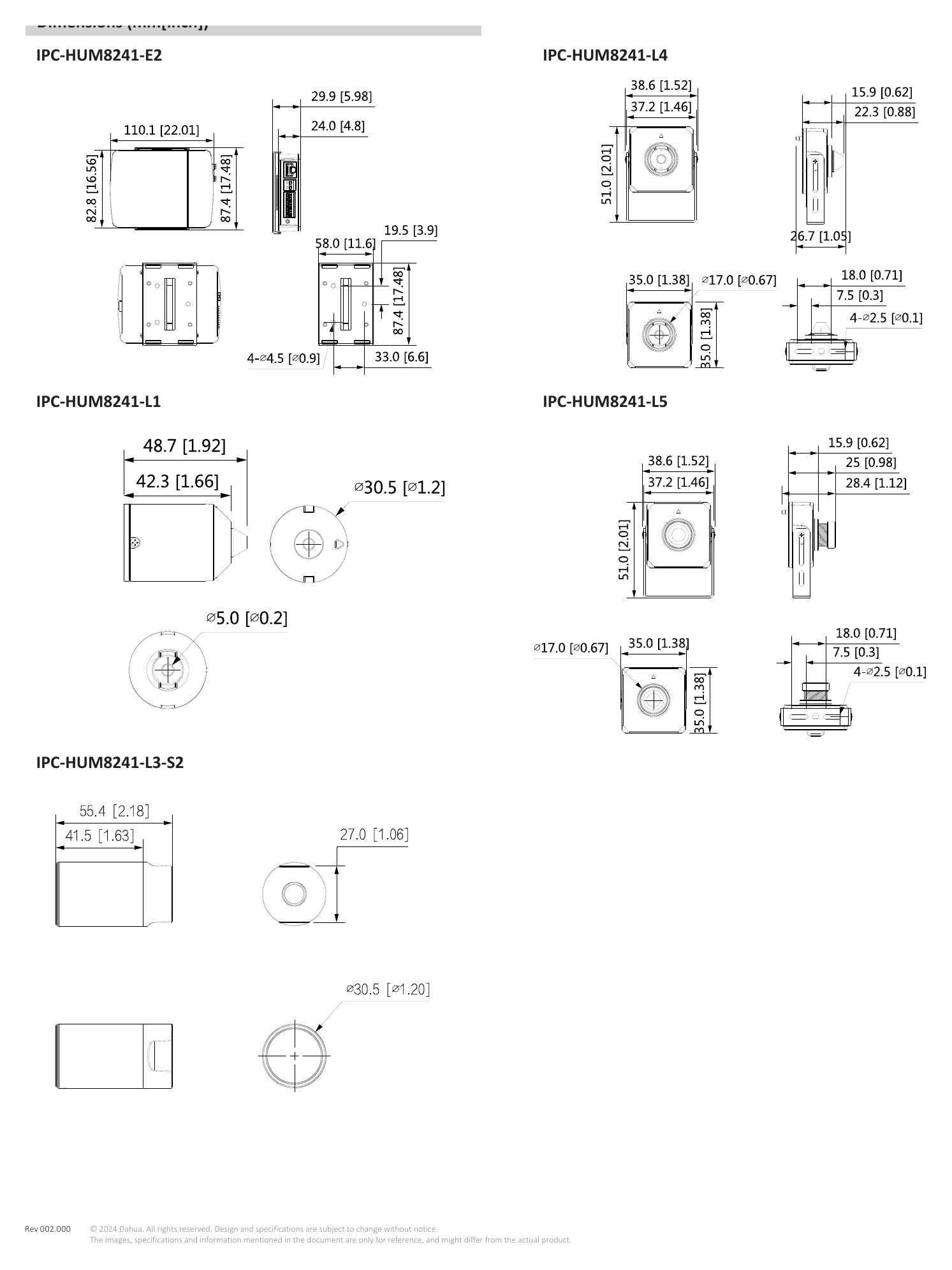 IPC-HUM8241-E2-S0 外形尺寸圖 詳見圖示｜Unit: mm