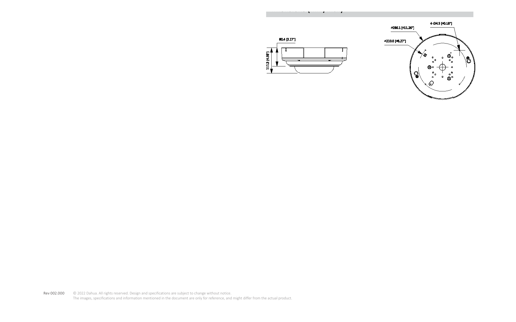 IPC-PDBW5831-B360-S0 外形尺寸圖 286.1mm×111.3mm｜Unit: mm